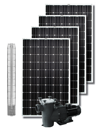 Kit Pompa Pozzo 80 mt. ad energia solare diretta 1600 L/H – GDF Energy